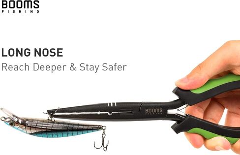Booms Fishing TK1U 4pcs مجموعة أدوات الصيد، إبرة الأنف كماشة الصيد المياه المالحة، القابض الشفاه الأسماك، مقص الصيد مع ضام، حاكم الأسماك لاصقة، هدايا الصيد للرجال، اكسسوارات الصيد الجليد in Kuwait