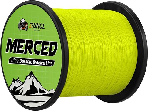 خط صيد مضفر من RUNCL Merced، 1000 500 300 ياردة خط مضفر 4 8 خيوط، 6-200 رطل - تقنية نسج خاصة، تقنية طلاء رقيق، أكثر سلاسة - خط صيد للمياه المالحة العذبة in Kuwait