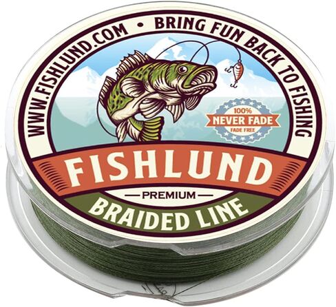 FISHLUND Braided Fishing Line, Featured Colorfast Fishing Line Braid, Strong, Smooth, Round, Sensitive, Test Pound Braided Line in Saudi Arabia
