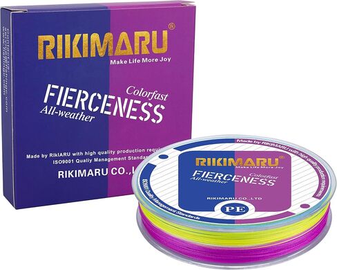 Braided Fishing Line Abrasion Resistant Superline Zero Stretch&Low Memory Extra Thin Diameter 327-1094 Yds, 4-180LB in Kuwait