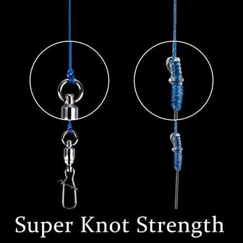 Braided Fishing Line Abrasion Resistant Superline Zero Stretch&Low Memory Extra Thin Diameter 327-1094 Yds, 4-180LB in Kuwait