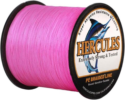 HERCULES Cost-Effective Super Strong 4 Strands Braided Fishing Line 6LB to 100LB Test for Salt-Water, 109/328 / 547/1094 Yards (100M / 300M / 500M / 1000M), Diam# 0.08MM - 0.55MM, Hi-Grade in Kuwait