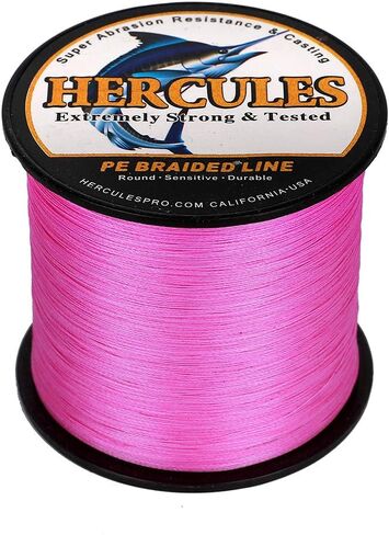 HERCULES Cost-Effective Super Strong 4 Strands Braided Fishing Line 6LB to 100LB Test for Salt-Water, 109/328 / 547/1094 Yards (100M / 300M / 500M / 1000M), Diam# 0.08MM - 0.55MM, Hi-Grade in Kuwait