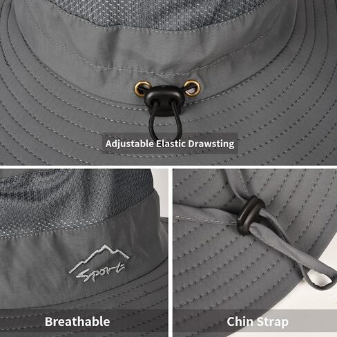 Sun Hats for Men Women Fishing Hat UPF 50+ Breathable Wide Brim Summer UV Protection Hat in Saudi Arabia