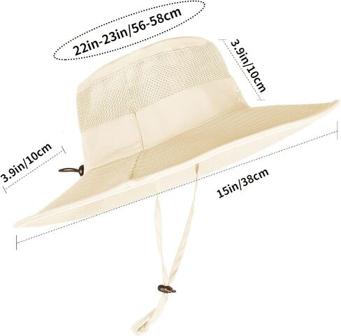 Sun Hats for Men Women Fishing Hat UPF 50+ Breathable Wide Brim Summer UV Protection Hat in Saudi Arabia