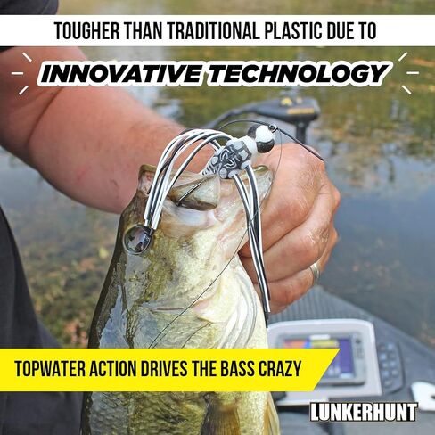 LUNKERHUNT Dragonfly Lure | Most Realistic Topwater Fishing Lures for Bass, Double Skirted Wings, Perfect Trouth and Pike Lure, Weedless Bait in Saudi Arabia