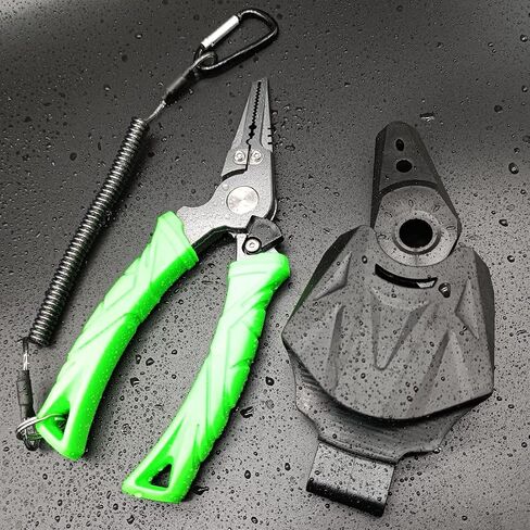 WARM COLD Fish Lip Grippers with Missing Rope,Fishing Pliers,Saltwater Resistant Fishing Gear, Line Cutter,Tools Set Gifts for Men in Saudi Arabia