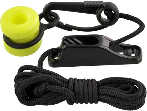 Scotty #3025 Downrigger Weight Retriever w/ Snap, Fairlead Cleat & 78-Inches of Cord , BLACK, Small in Saudi Arabia