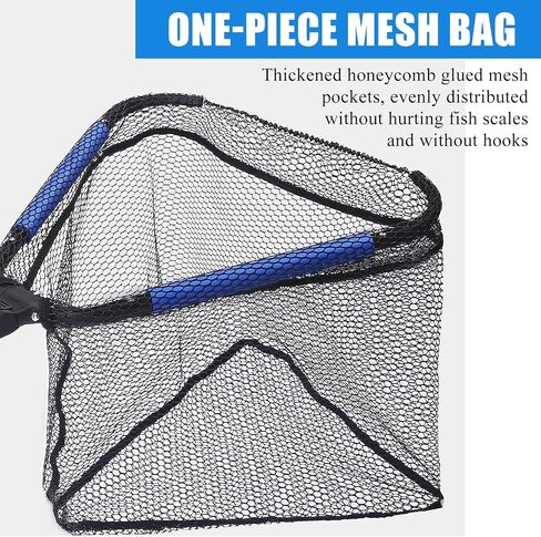 Floating Telescopic Folding Net with 7 Inch Pliers & Lip Gripper - Kids Fishing Net with Foldable Sand Bucket & Fishing Gear Accessories in Kuwait