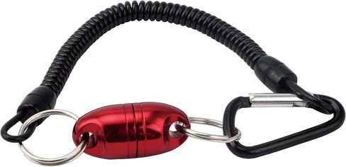 Magnetic Net Release, Aluminum Fishing Net Magnet Retractor | Strong Magnetic Net Release with Aluminum Retractor, Magnet Clip Holder and Carabiner for Fly Fishing Nets and Fishing Gear in Kuwait