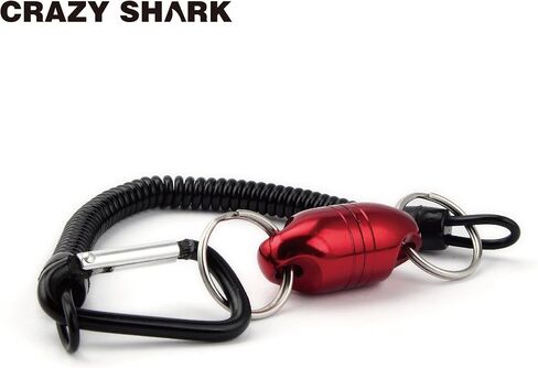 Magnetic Net Release, Aluminum Fishing Net Magnet Retractor | Strong Magnetic Net Release with Aluminum Retractor, Magnet Clip Holder and Carabiner for Fly Fishing Nets and Fishing Gear in Kuwait