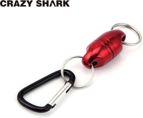 Magnetic Net Release, Aluminum Fishing Net Magnet Retractor | Strong Magnetic Net Release with Aluminum Retractor, Magnet Clip Holder and Carabiner for Fly Fishing Nets and Fishing Gear in Kuwait