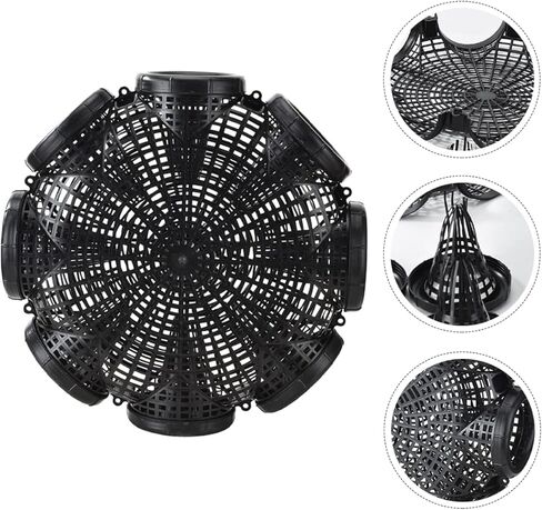 ملحقات المصبوب في الهواء الطلق، غمس الروبيان البلاستيكي لصيد السمك، قفص أسود محمول خاص لسلة أسماك كراوداد لصيد أسماك البلمة، شبكة جراد البحر، طعم سرطان البحر، حقل الأرز، ثعبان البحر in Kuwait