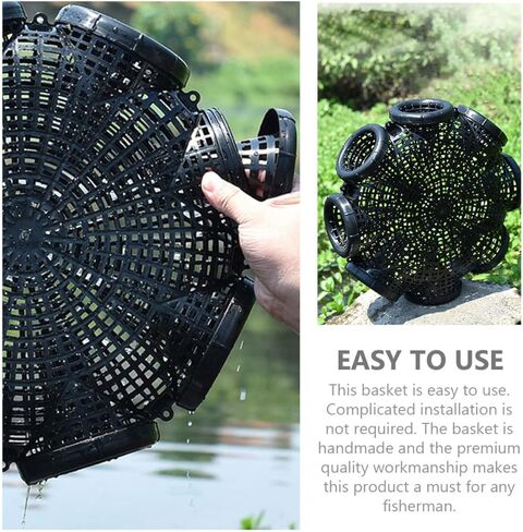 ملحقات المصبوب في الهواء الطلق، غمس الروبيان البلاستيكي لصيد السمك، قفص أسود محمول خاص لسلة أسماك كراوداد لصيد أسماك البلمة، شبكة جراد البحر، طعم سرطان البحر، حقل الأرز، ثعبان البحر in Kuwait