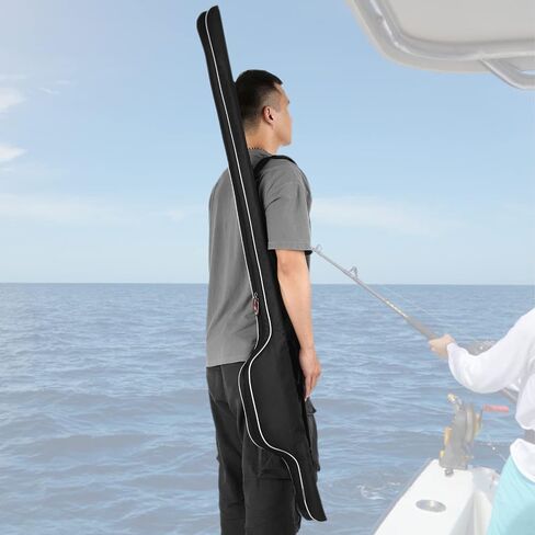 Fishing Rod Bag - 63 Inch Rod & Reel Protective Case, Portable Folding Pole Case, Waterproof Tackle Storage & Organizer in Kuwait
