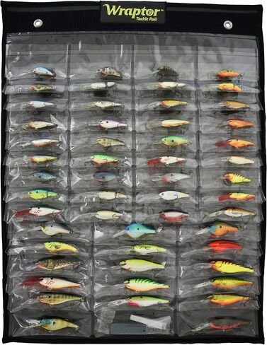 Wraptor Tackle Roll®| Fishing Tackle Storage Organizer | Classic Pro (54 Pockets) in Kuwait