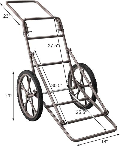 Moccha 500lbs Capacity Folding Deer Game Hauler Cart with Big Wheels, Utility Gear Dolly Cart, Heavy-Duty Steel Deer Game Cart, Hunting Accessories in Saudi Arabia