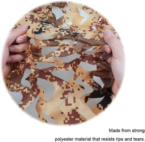 iunio Camo Netting, Camouflage Net, Bulk Roll, Mesh, Cover, Blind for Hunting, Decoration, Sun Shade, Party, Camping, Outdoor in Kuwait