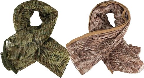 HYOUT Tactical Neck Scarves Woodland Camo Scarf Desert Shemagh for Outdoor Sports in Saudi Arabia