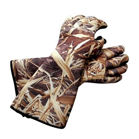 AUSCAMOTEK Waterproof Neoprene Duck Decoy Gloves - Insulated Blind Gauntlet Stay Warm and Dry for Waterfowl Hunting in Kuwait