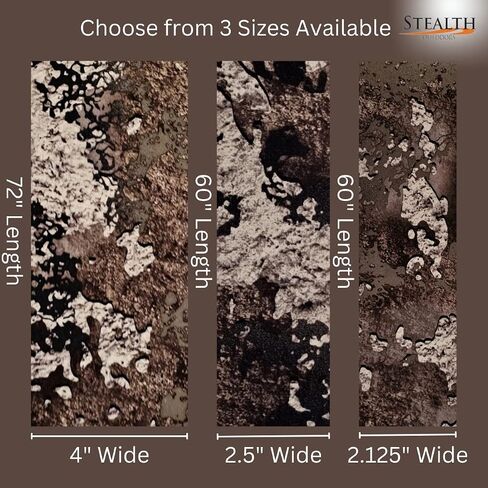 Stealth Strips® Strata Camo Silencing Tape | Self Adhesive Silencing Fabric | Great for Quieting All of Your Metal Hunting Gear and Accessories | (2.125" X 60" Roll) (Strata Camo, 2.125" Wide) in Saudi Arabia