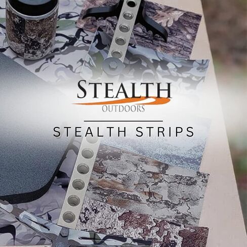Stealth Strips® Strata Camo Silencing Tape | Self Adhesive Silencing Fabric | Great for Quieting All of Your Metal Hunting Gear and Accessories | (2.125" X 60" Roll) (Strata Camo, 2.125" Wide) in Saudi Arabia