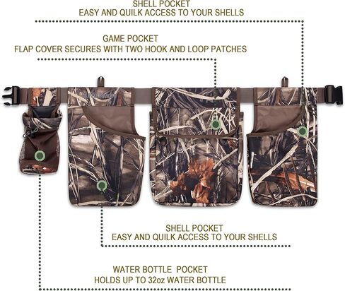 UIIHUNT Dove Hunting Dove Belt: Adjustable Dove Belt Game Bag, Dove Gear Field and Shooting Game Belt, Hunting Accessories in Saudi Arabia