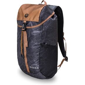 حقيبة Tezos Juniper Daypack، حقيبة ظهر خفيفة الوزن للمشي لمسافات طويلة وحزمة ترطيب للتخييم والسفر وركوب الدراجات والهواء الطلق، 16 لتر in Saudi Arabia