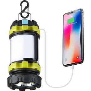 2 حزمة فانوس للتخييم، فانوس تخييم LED خارجي، مصابيح يدوية قابلة لإعادة الشحن مع 1000 لومن، 6 أوضاع، بنك طاقة 4000 مللي أمبير في الساعة، ضوء تخييم طوارئ محمول مقاوم للماء IPX5 للمشي لمسافات طويلة للبقاء على قيد الحياة من الإعصار in Kuwait