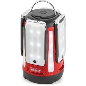 Coleman Multi-Panel LED Lantern: Rechargeable Water-Resistant Magnetic Light Panels Built-In Flashlight USB Charging Port; Excellent for Camping Hunting Emergencies etc in Kuwait