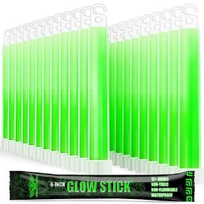EVERLIT Survival Emergency Glow Sticks- 6 Inches Light Sticks for First Aid Kit, Survival Kit, Camping, Hiking, Outdoor, Disasters, Emergencies Up to 12 Hours Duration… (24 Pack, Yellow) in Kuwait