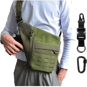 حقيبة صدر من AYRAP Sling Crossbody للرجال، حقيبة جيب شخصية أثناء السفر والمشي لمسافات طويلة ومضادة للسرقة