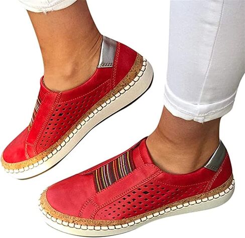 Ladmiple Sneakers For Women Slip On Walking Shoes Casual Cute Fashion Comfortable Dressy Summer Non Slip Flats Loafers in Kuwait