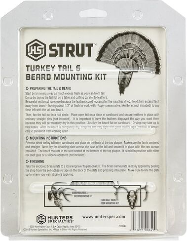 هنتر سبيشالز اتش اس Strut Turkey Tail & Beard مجوعة تثبيت على حامل in Kuwait