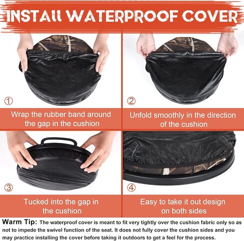 WarBull 5 Gallon Bucket Seat, 360-Degree Swivel Seat Foam Cushion Bucket Seat Lid with Waterproof Cover for Dove Duck Hunting, Fishing, Baseball, Gardening and Camping in Kuwait