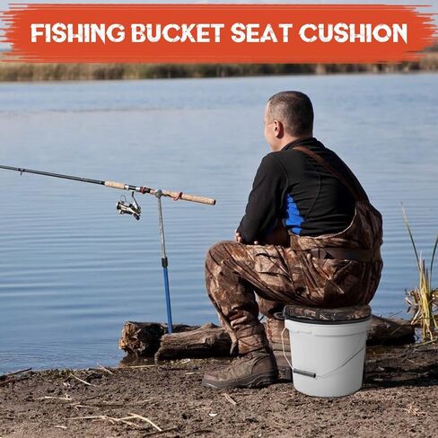 WarBull 5 Gallon Bucket Seat, 360-Degree Swivel Seat Foam Cushion Bucket Seat Lid with Waterproof Cover for Dove Duck Hunting, Fishing, Baseball, Gardening and Camping in Kuwait