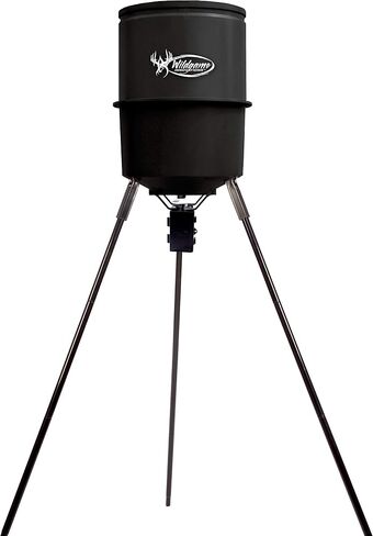 Wildgame Innovations Tri-Pod Deer Feeder, easy to use feeder with 4 feed times,Black in Saudi Arabia