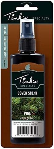 Tink's Pine Power Cover Scent | 4 Oz Spray Bottle | Hunting Accessories, Natural Odor Eliminator + Scent Blocker for Human Scent | Easy Application for Hunting Gear, Clothes, or Boots in Kuwait