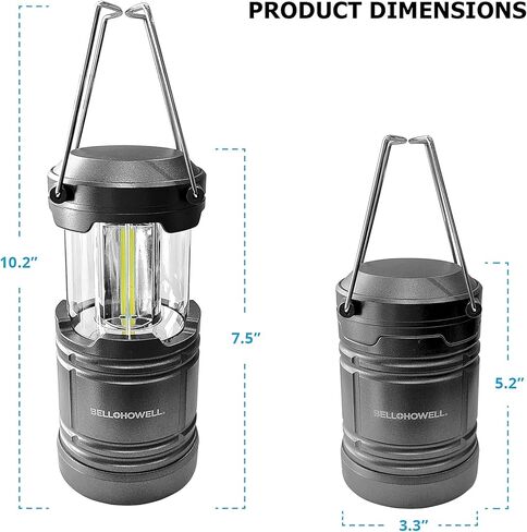 جرس + Howell Taclight LED فانوس 8 "مع قاعدة مغناطيسية محمولة فائقة السطوع ضوء LED قابل للطي للتخييم والشعلة الخارجية، لمصباح النجاة في حالات الطوارئ أثناء العواصف، وانقطاع التيار الكهربائي in Saudi Arabia