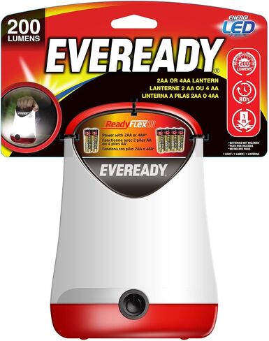 Eveready LED Camping Lantern, Bright Battery Powered Lantern, Water Resistant Hurricane Supplies, 100 Hour Run-time, Pack of 1 in Kuwait