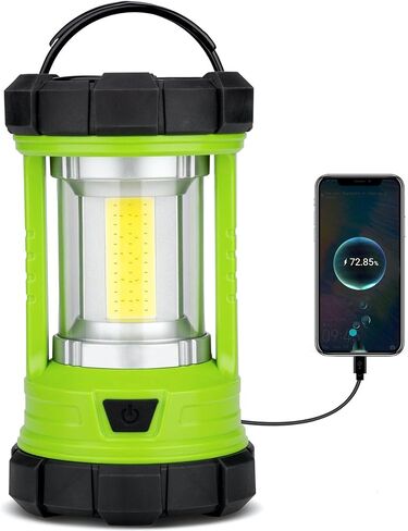 Favourlite Rechargeable Camping Lantern, 3000LM 360° LED Light for Power Outages, 4400mAh with USB-C Emergency Phone Charging, 5 Modes, Water-Resistant Tent Light with Hanging Hooks in Kuwait
