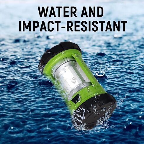 Favourlite Rechargeable Camping Lantern, 3000LM 360° LED Light for Power Outages, 4400mAh with USB-C Emergency Phone Charging, 5 Modes, Water-Resistant Tent Light with Hanging Hooks in Kuwait