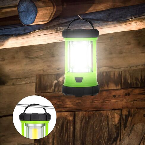 Favourlite Rechargeable Camping Lantern, 3000LM 360° LED Light for Power Outages, 4400mAh with USB-C Emergency Phone Charging, 5 Modes, Water-Resistant Tent Light with Hanging Hooks in Kuwait