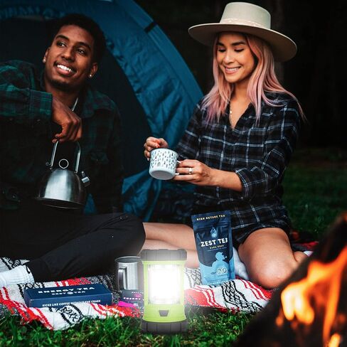 Favourlite Rechargeable Camping Lantern, 3000LM 360° LED Light for Power Outages, 4400mAh with USB-C Emergency Phone Charging, 5 Modes, Water-Resistant Tent Light with Hanging Hooks in Kuwait