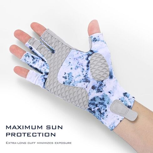 KastKing La Sal Fishing Gloves UPF50+ Sun Gloves UV Protection Fingerless Gloves Men Women for Outdoor, Kayaking, Rowing, Paddling, Canoeing, Hunting in Kuwait