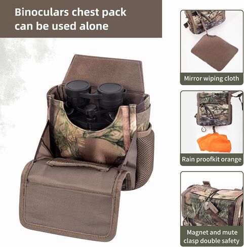 BLISSWILL Hunting Fanny Waist Pack with Harness Pouch Hunting Backpack | Silent Fabric，Rifle & Bow Carry System，Multi-Pocket Organization，Waist Pack for Hunter，Waterproof ，Bullet Pouch hunting gift in Kuwait