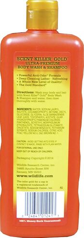 Scent Killer Gold 1241 Wildlife Research Scent Killer Gold Body Wash and Shampoo, 24 Ounce in Saudi Arabia