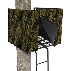 جي جيه ال غطاء ستارة حامل شجرة صيد الغزلان، حامل شجرة مموه عالمية، مجموعة ستائر مرتفعة من الغزلان لحامل شخصين، حامل شجرة مع اغلاق بسحاب، ملحقات حامل شجرة الصيد. in Kuwait