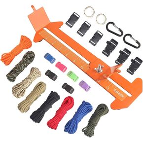 Paracord 550 Bracelets Kit 20 Feet Each Rope for Making Bracelets | 5 Types Buckles, 4mm paracord, for making keychain/bracelets ,outdoor/camping/gift/survival/tactical(A-Set) in Saudi Arabia
