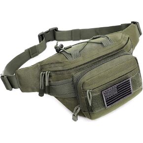 Tactical Fanny Pack Military Waist Bag Pack Hip Bum EDC Bag with Adjustable Strap for Camping Hiking Hunting